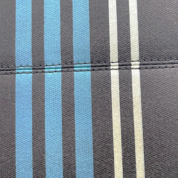 Kate Spade NY Striped Canvas Tote Bag Blue Brown White Leather Handles Italy VTG - Picture 15 of 15